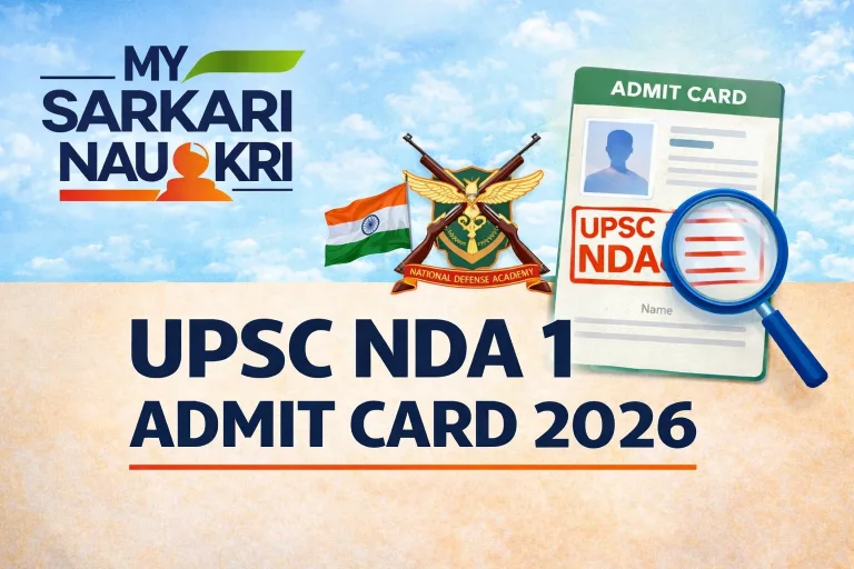 UPSC NDA 1 Admit Card 2026