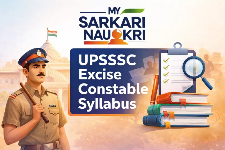 UPSSSC Excise Constable Syllabus