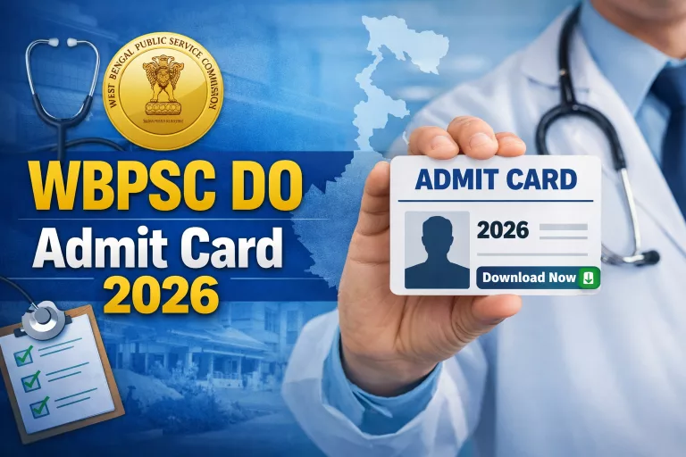 WBPSC DO Admit Card 2026