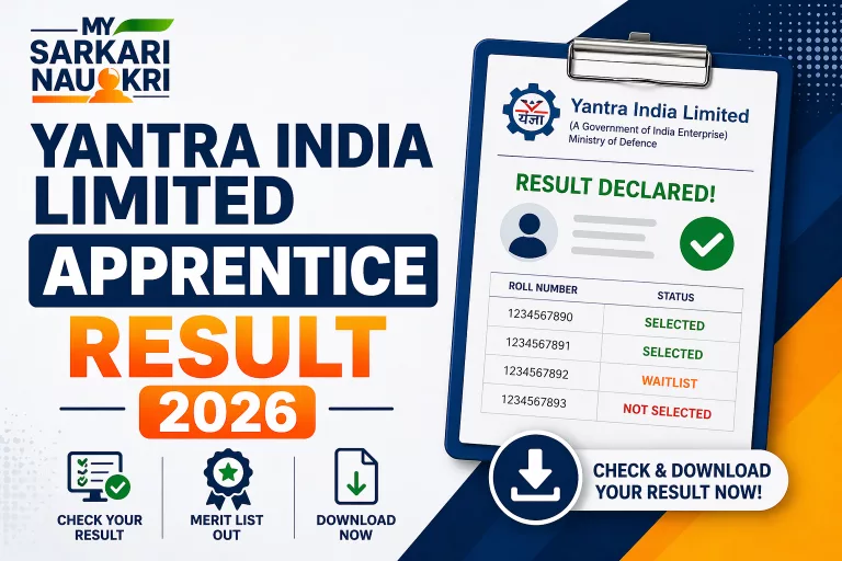 Yantra India Limited Apprentice Result 2026