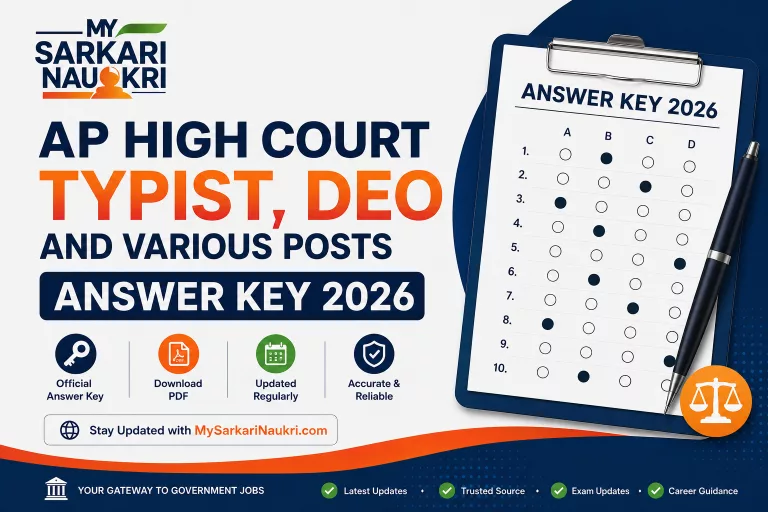 AP High Court Typist, DEO and Various Posts Answer Key 2026