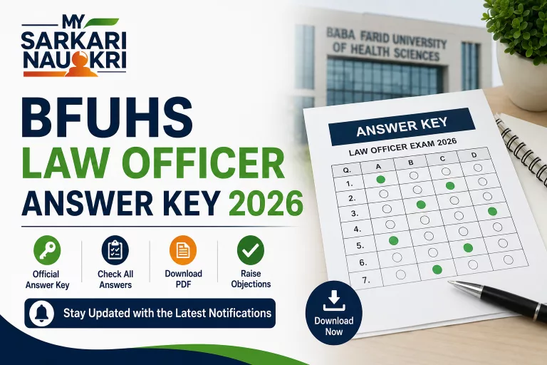 BFUHS Law Officer Answer Key 2026