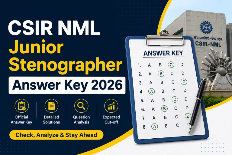 CSIR NML Junior Stenographer Answer Key 2026