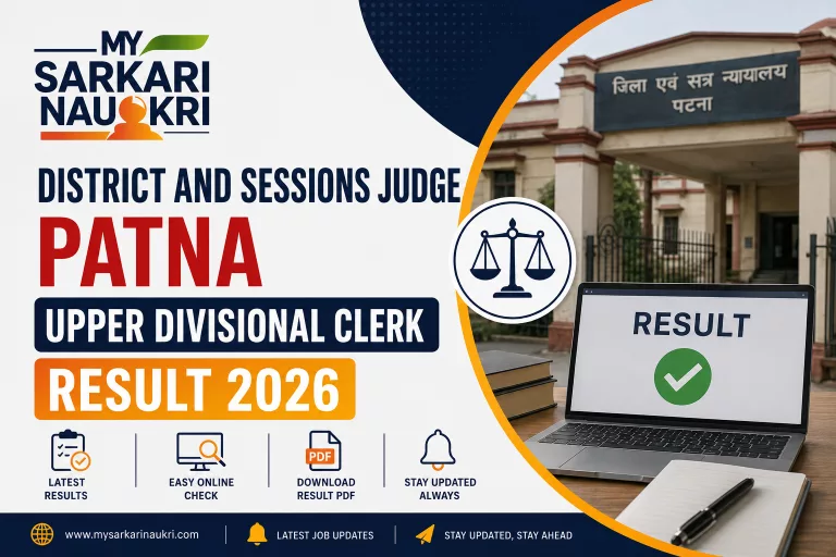 District and Sessions Judge Patna Upper Divisional Clerk Result 2026