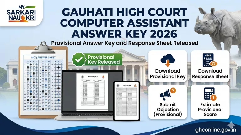 Gauhati High Court Computer Assistant Answer Key 2026