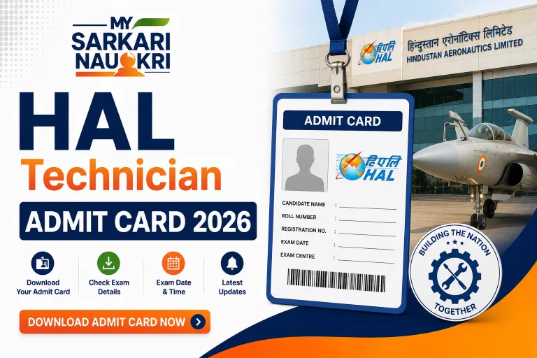 HAL Technician Admit Card 2026