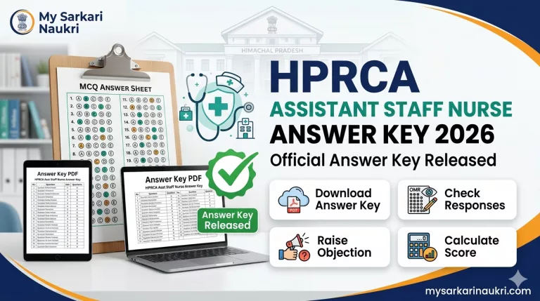 HPRCA Assistant Staff Nurse Answer Key 2026