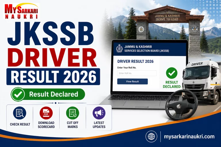 JKSSB Driver Result 2026