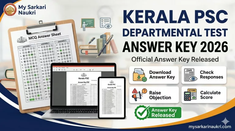 Kerala PSC Departmental Test Answer Key 2026