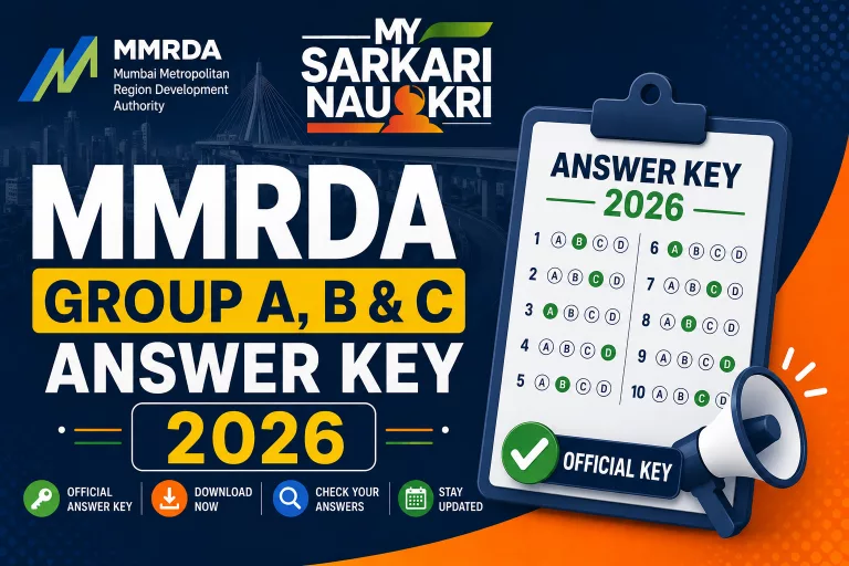 MMRDA Group A, B & C Answer Key 2026
