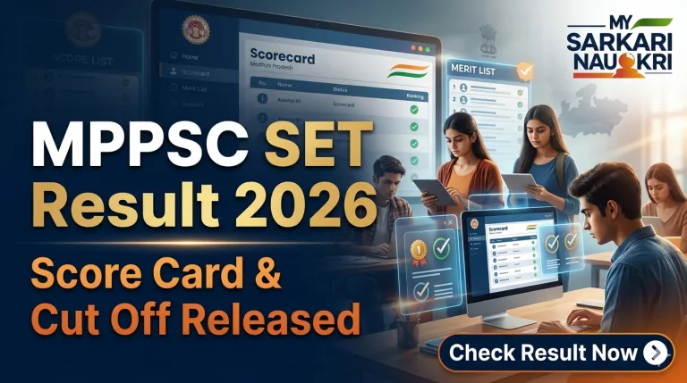 MPPSC SET Result 2026