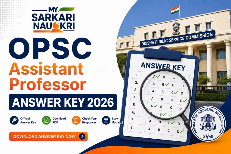 OPSC Assistant Professor Answer Key 2026