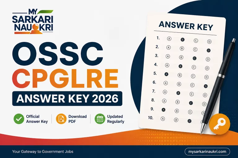 OSSC CPGLRE Answer Key 2026
