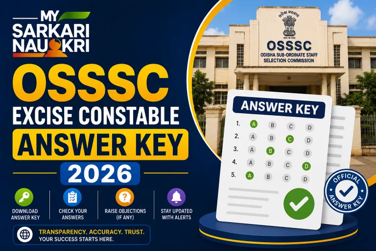 OSSSC Excise Constable Answer Key 2026