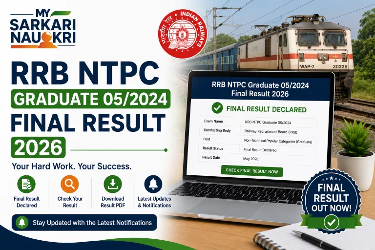 RRB NTPC Graduate 05/2024 Final Result 2026