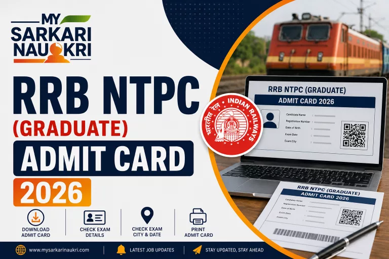 RRB NTPC (Graduate) Admit Card 2026