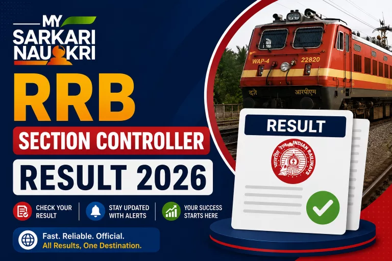 RRB Section Controller Result 2026