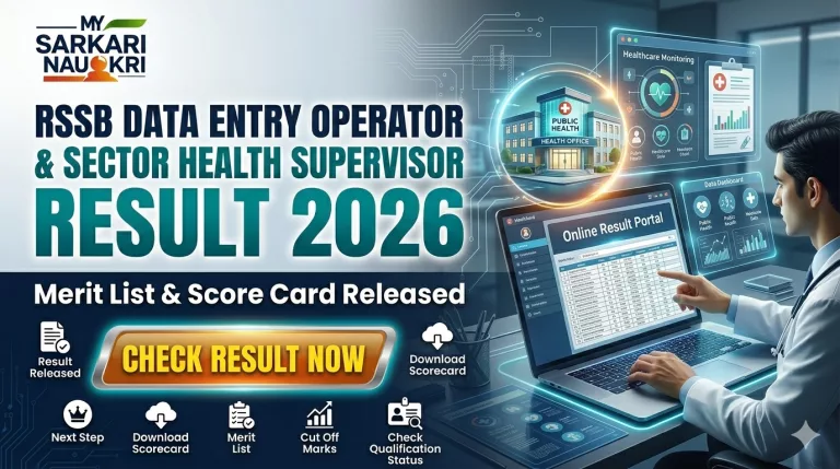 RSSB Data Entry Operator and Sector Health Supervisor Result 2026