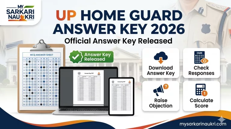 UP Home Guard Answer Key 2026