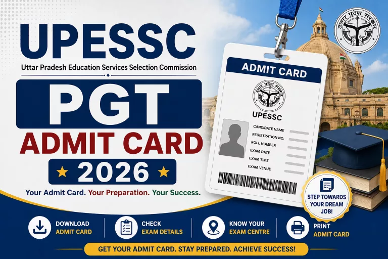 UP PGT Admit Card 2026