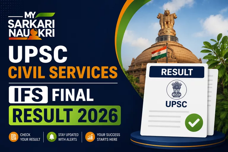 UPSC Civil Services IFS Final Result 2026