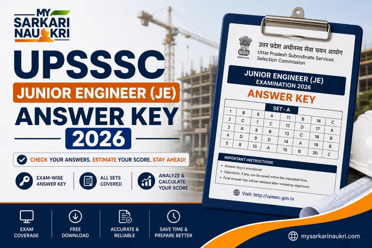 UPSSSC JE Answer Key 2026