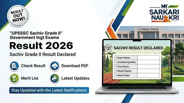 UPSSSC Sachiv Grade II Result 2026