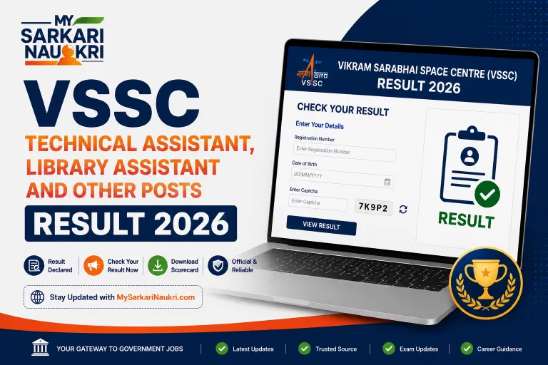 VSSC Technical Assistant, Library Assistant and Other Posts Result 2026