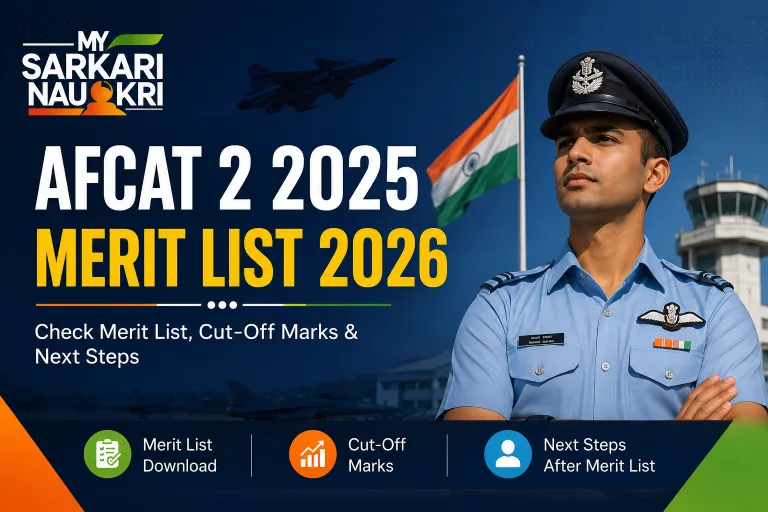 AFCAT 2 2025 Merit List 2026