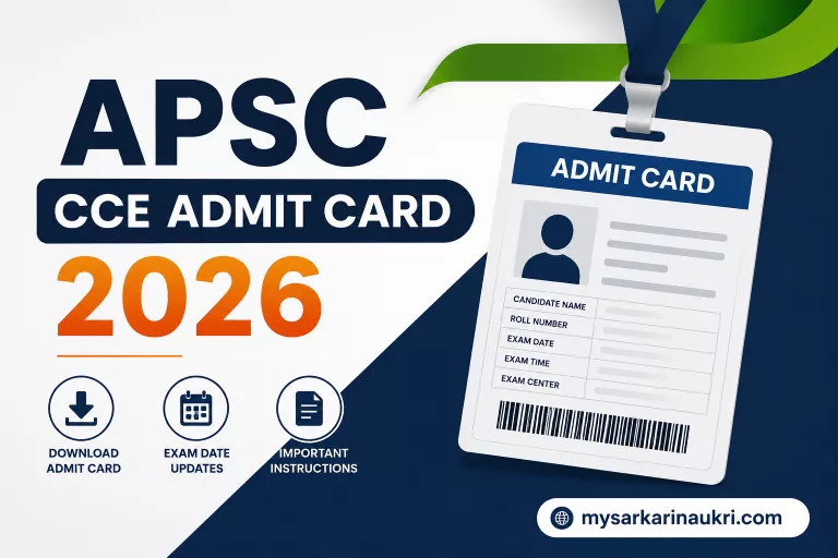 APSC CCE Admit Card 2026
