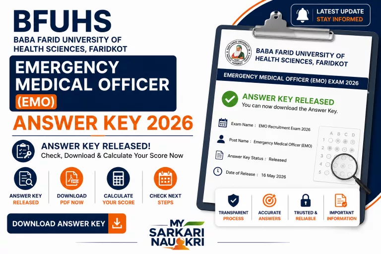 BFUHS EMO Answer Key 2026