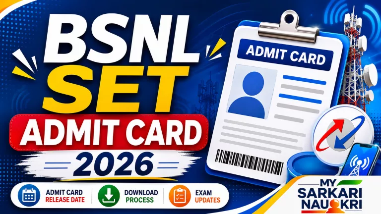 BSNL SET Admit Card 2026