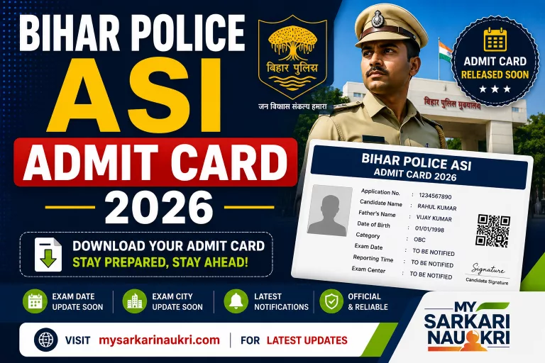 Bihar Police ASI Admit Card 2026