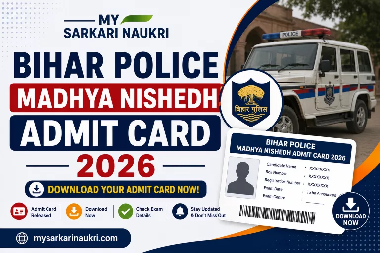 Bihar Police Madhya Nishedh Admit Card 2026