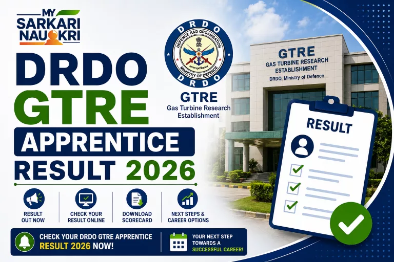 DRDO GTRE Apprentice Result 2026 - Check List