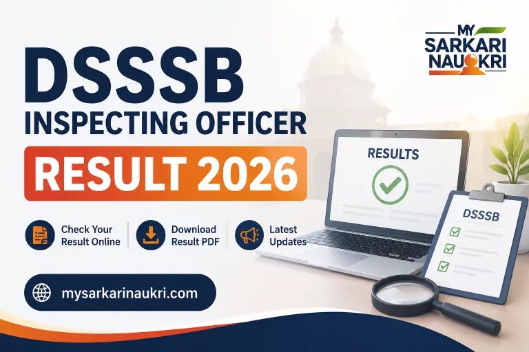 DSSSB Inspecting Officer Result 2026