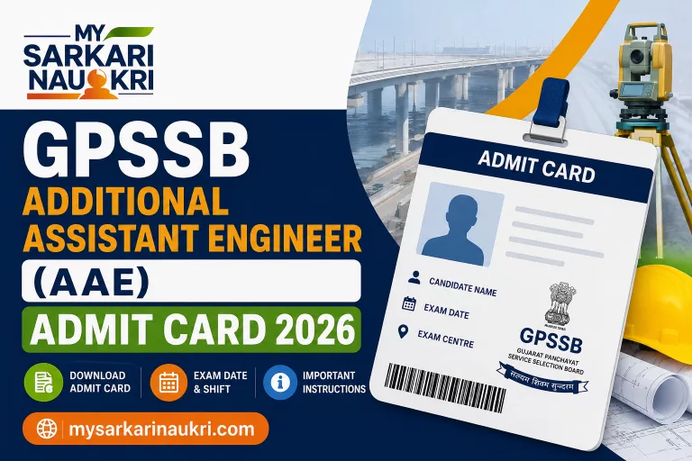 GPSSB AAE Admit Card 2026