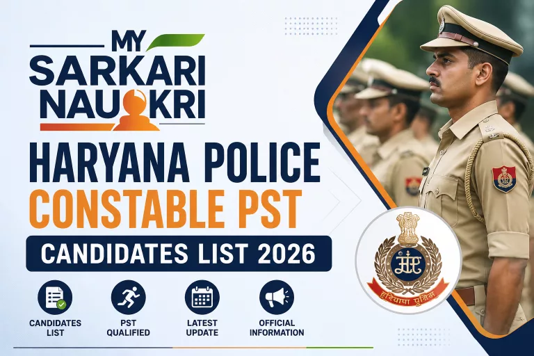 Haryana Police Constable PST Candidates List 2026