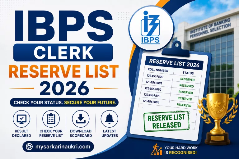 IBPS Clerk Reserve List 2026