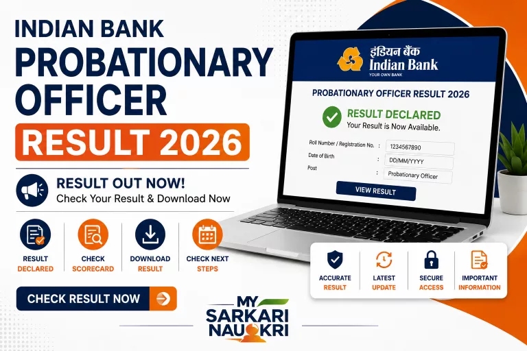 Indian Bank PO Result 2026