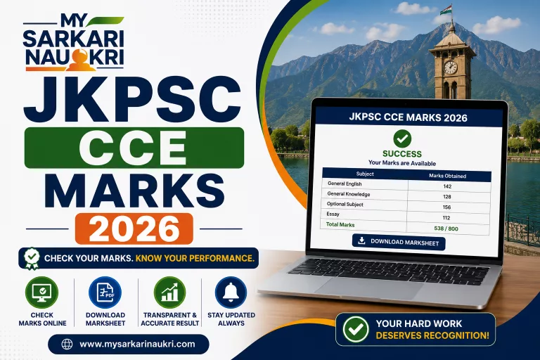 JKPSC CCE Marks 2026
