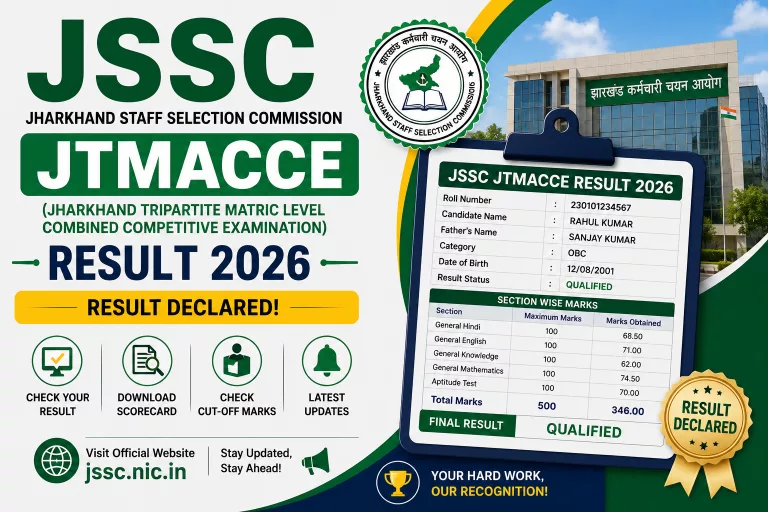 JSSC JTMACCE Result 2026