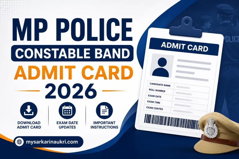MP Police Constable Band Admit Card 2026