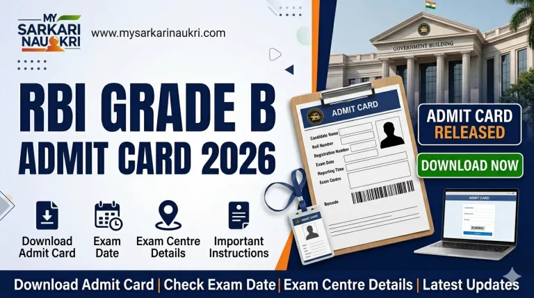 RBI Grade B Admit Card 2026