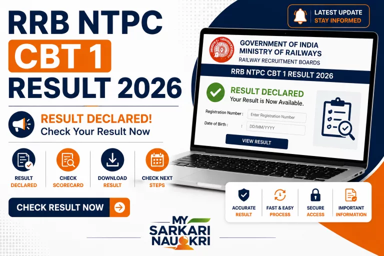 RRB NTPC CBT 1 Result 2026