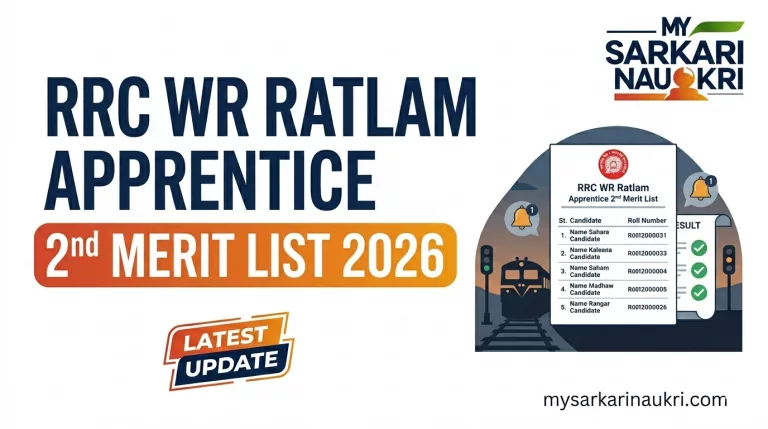 RRC WR Ratlam Apprentice 2nd Merit List 2026