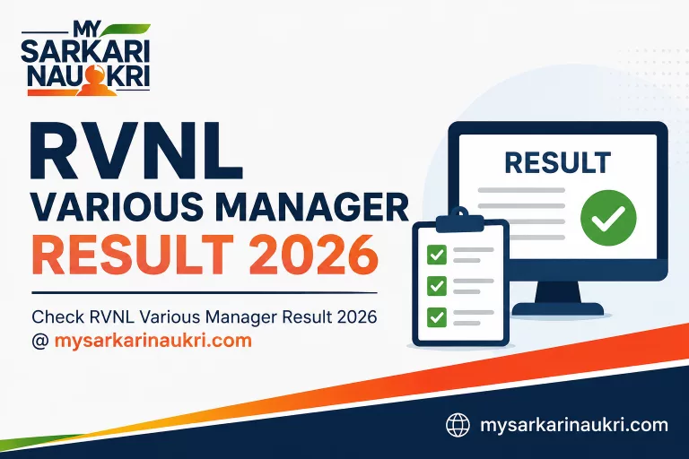 RVNL Various Manager Result 2026