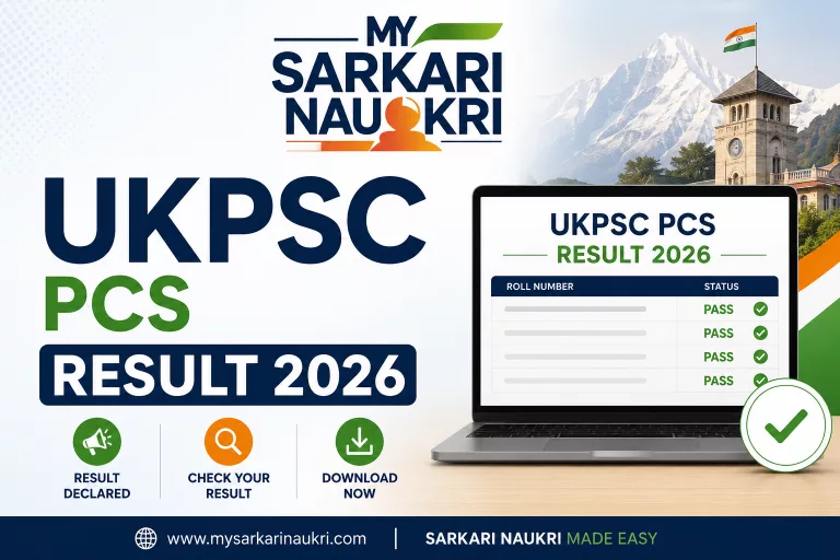 UKPSC PCS Result 2026