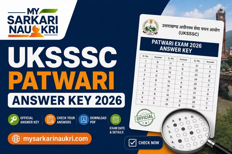 UKSSSC Patwari Answer Key 2026