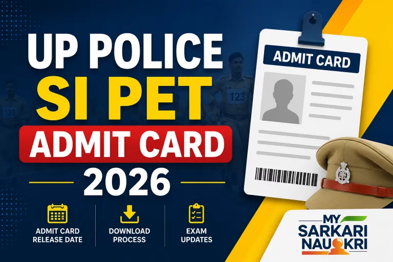 UP Police SI Physical Test Admit Card 2026